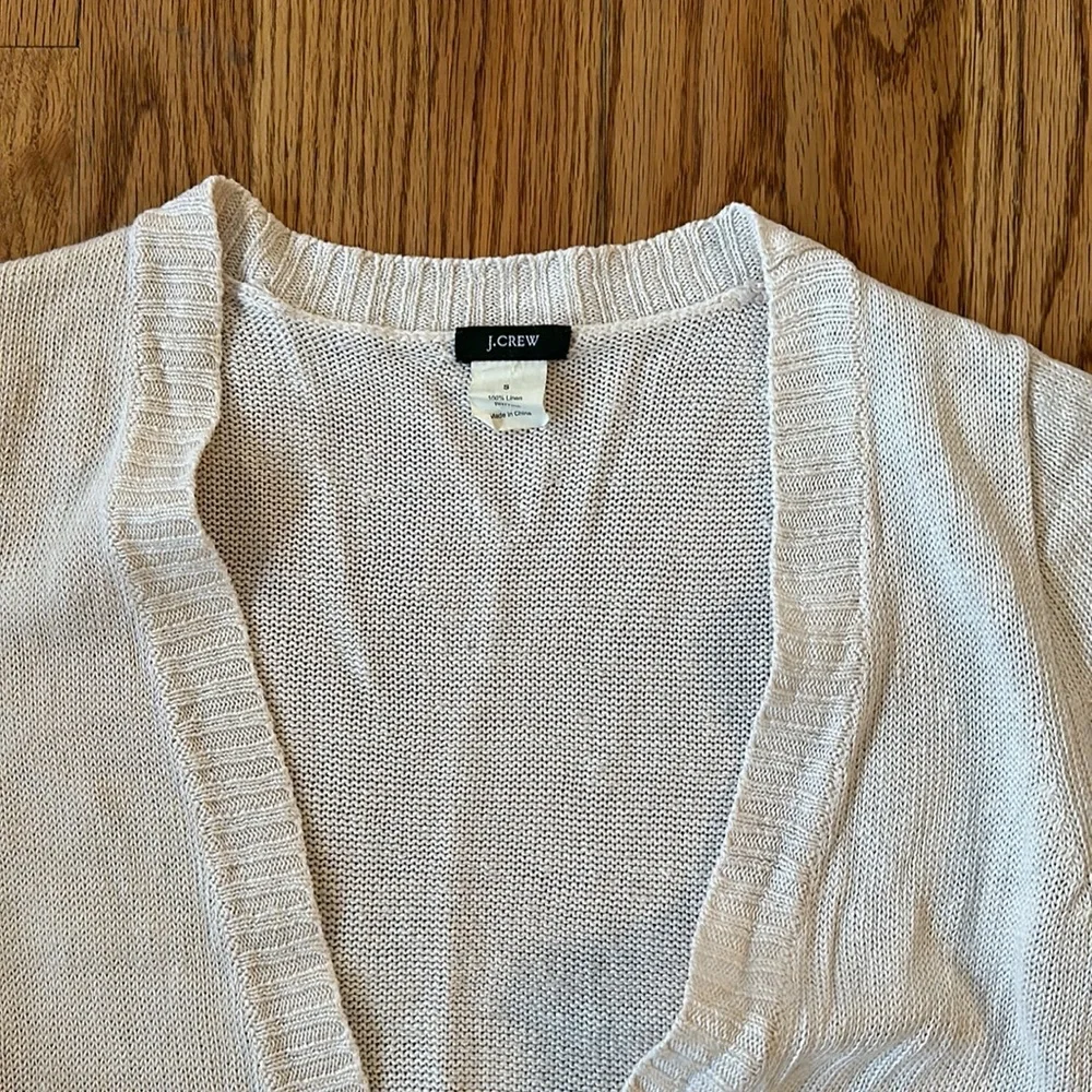 J. Crew- Linen Cardigan - Picture 3 of 3